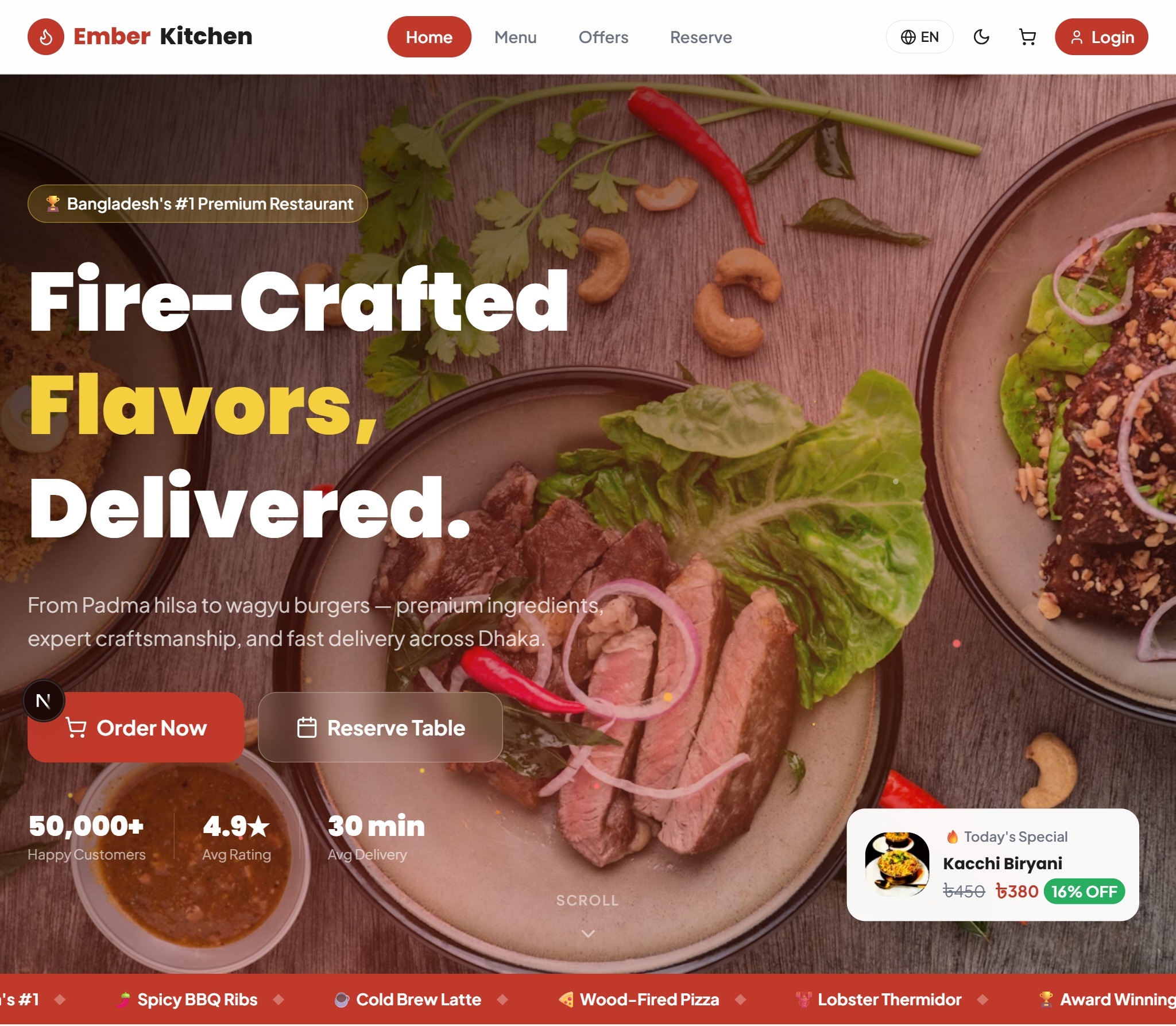 Ember Kitchen restaurant platform preview